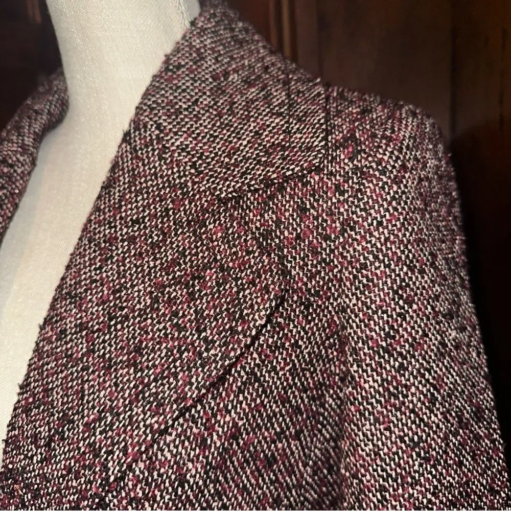 Womens Talbots Petite Tweed‎ Blazer Jacket 4p EUC - Picture 3 of 5